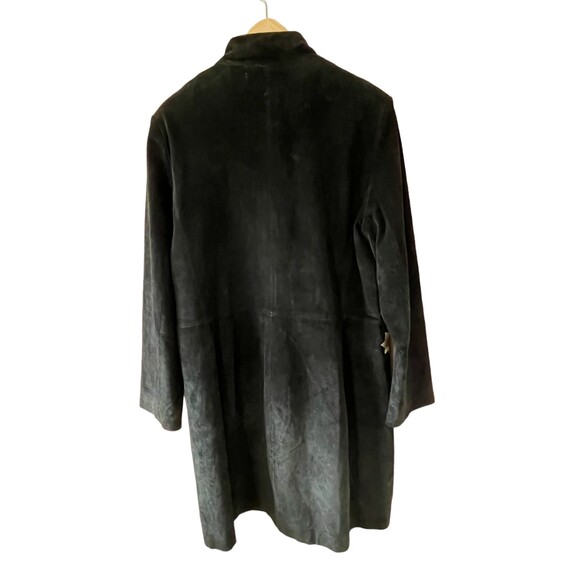 Max & Lily Vintage Fully Lined Suede Leather Floral Embroidered Jacket Sz L - Picture 6 of 9